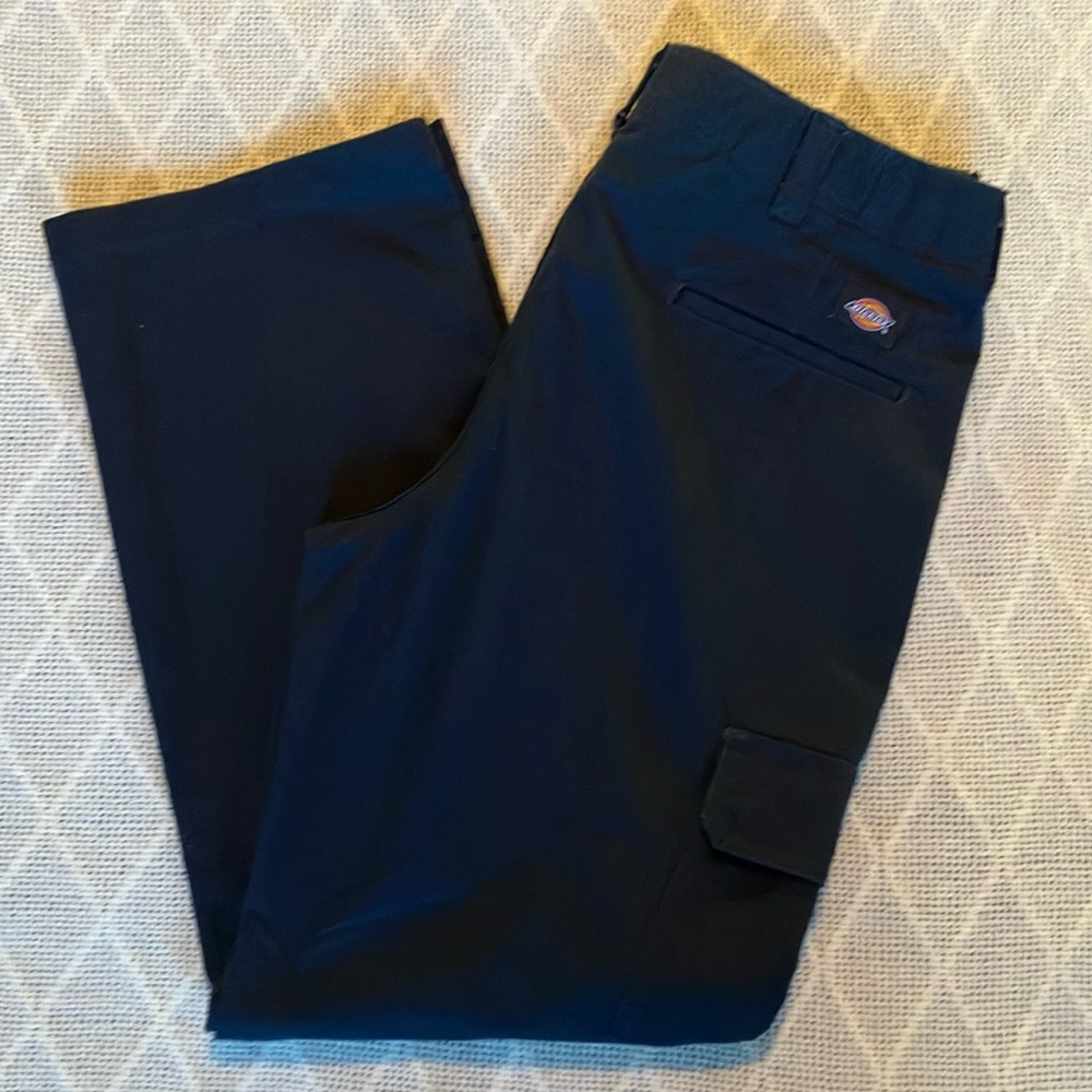 Dickies Blue Cargo Pants 36x32 Durable Cotton Workwear